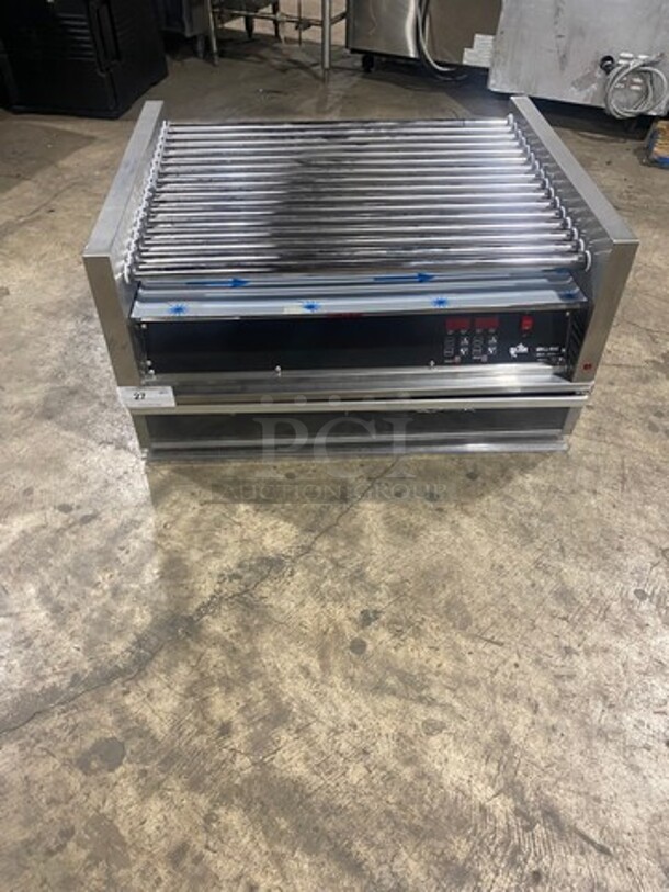NICE! NEW! Star Commercial Countertop Hot Dog Roller Grill! All Stainless Steel! Model: 75CE 120V