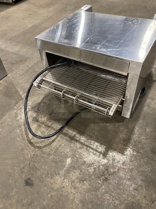 Belleco Commercial Countertop Electric Powered Conveyor Toaster! All Stainless Steel! WORKING WHEN REMOVED! Model: JB3H SN: 14093507301 208V 60HZ 1 Phase - Image 3 of 9