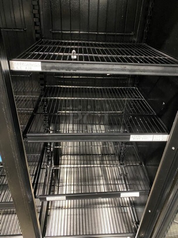 Master Bilt Commercial 2 Door Reach In Freezer Merchandiser! With View Through Doors! Poly Coated Racks! Model: BLG48HGP SN: 246266QGG01 115V 60HZ 1 Phase - Image 7 of 10
