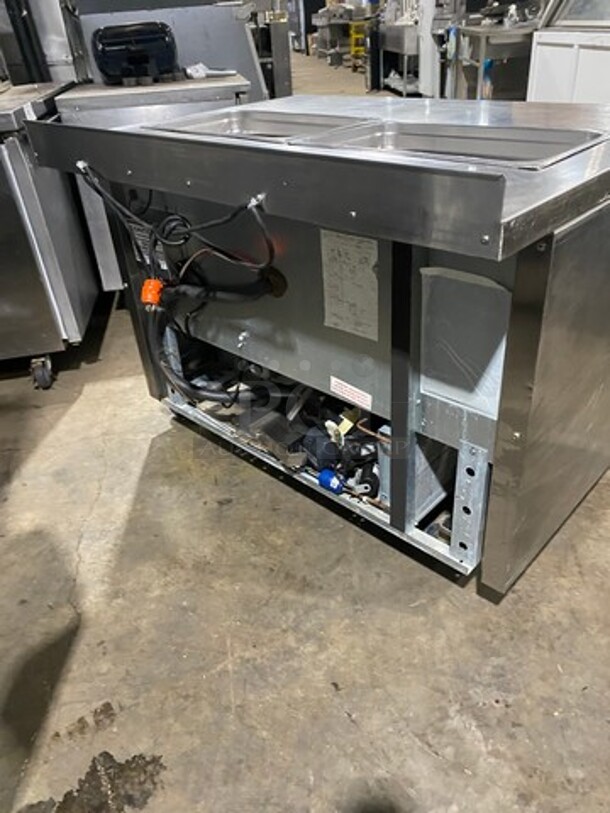 Continental Commercial Refrigerated Sandwich Prep Table! With 2 Door Underneath Storage Space! All Stainless Steel! On Casters! Model: SW4812 SN: 15883879 115V 60HZ 1 Phase - Image 4 of 9