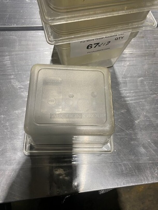 Carlisle Clear Poly 1/6x4" Food Containers! 17x Your Bid! - Image 8 of 8