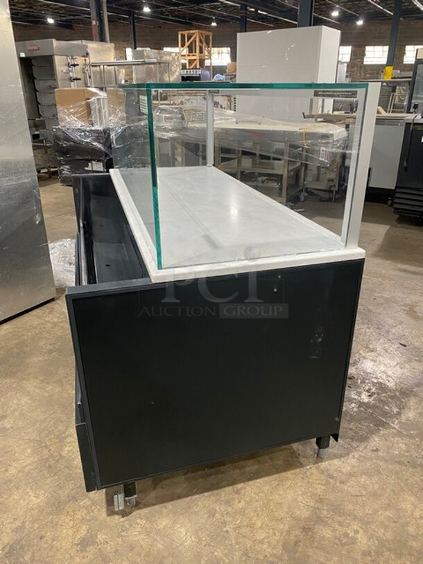 Nice! Structural Concepts Starbucks Style Refrigerated Open Grab-N-Go Display Case With Glass Enclosed Merchandiser Showcase On Top! Model SBZ665DR! 220V 1 Phase!
 - Image 2 of 8