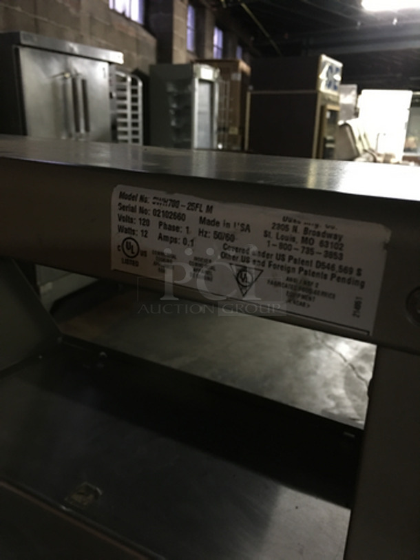 Duke Commercial Soup/Food Warming Station! Electric Powered! All Stainless Steel! On Legs! Model: SWH700-25FLM SN:02102660 120V 60HZ 1 Phase - Image 6 of 7