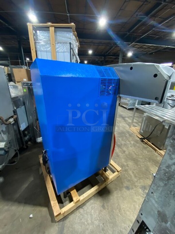 NEW! LATE MODEL! 2021 Minus Forty Commercial Single Door Freezer Merchandiser! With View Through Door! With Drink Racks! On Legs! Model: 11CSGF001C000BLFREALB6 SN: 264865 115V 60HZ 1 Phase - Image 5 of 12