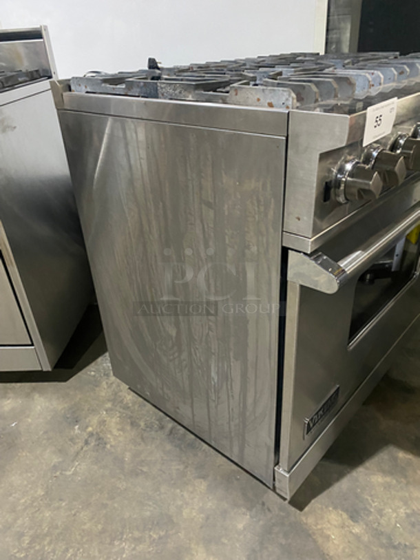 Viking Gas Powered 6 Burner Stove! With Full Size Oven Underneath! All Stainless Steel! - Image 2 of 12