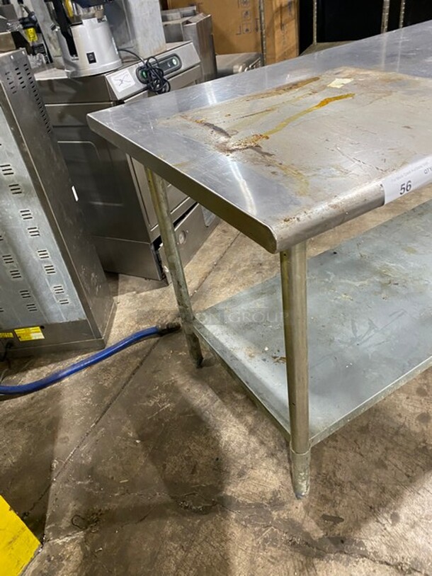 NICE! All Stainless Steel Work/Prep Table! With Underneath Storage Space! On Legs! - Image 6 of 6