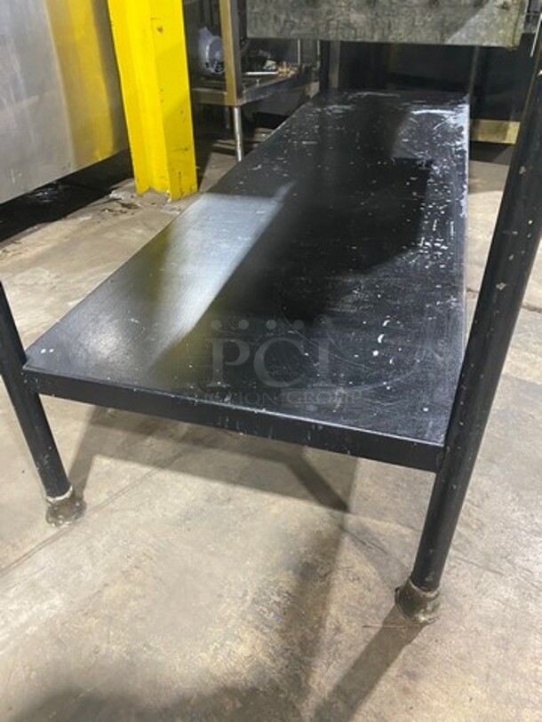 Commercial Butcher Block Table! With Storage Space Underneath! With Single Drawer! Stainless Steel Body! On Legs! - Image 6 of 9