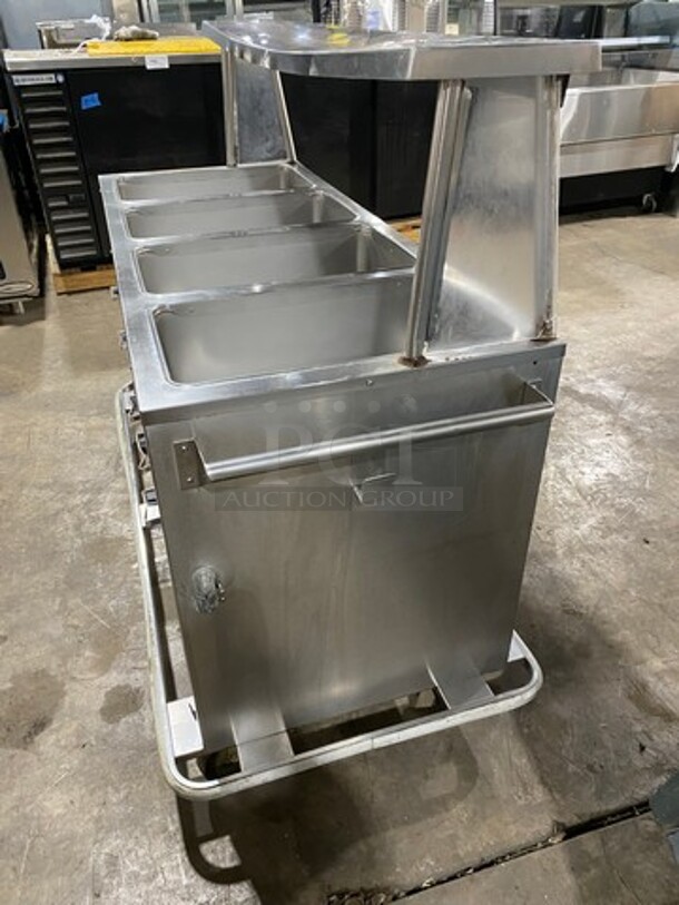 Seco Commercial Electric Powered 4 Well Steam Table! With Storage Space Underneath! All Stainless Steel! On Casters! Model: DME4 SN: 299 208V - Image 4 of 11