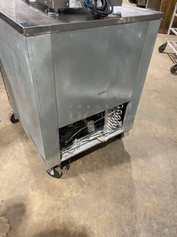 Cool Tech Commercial Single Door Lowboy/ Worktop Cooler! All Stainless Steel! On Casters! Model: CMPH27LBB SN: 116147 120V 60HZ 1 Phase - Image 4 of 8