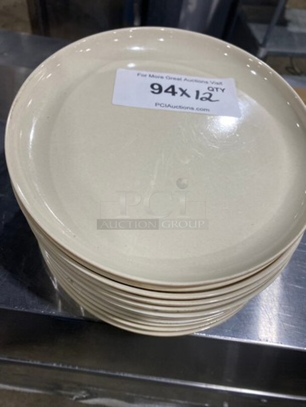Off White Round Serving Plates! 12x Your Bid!