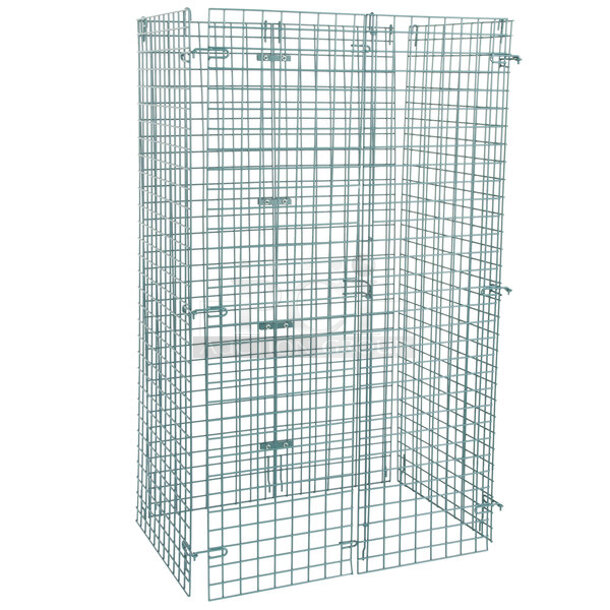 BRAND NEW SCRATCH & DENT! Regency NSF Mobile Green Wire Security Cage. 3x Your Bid