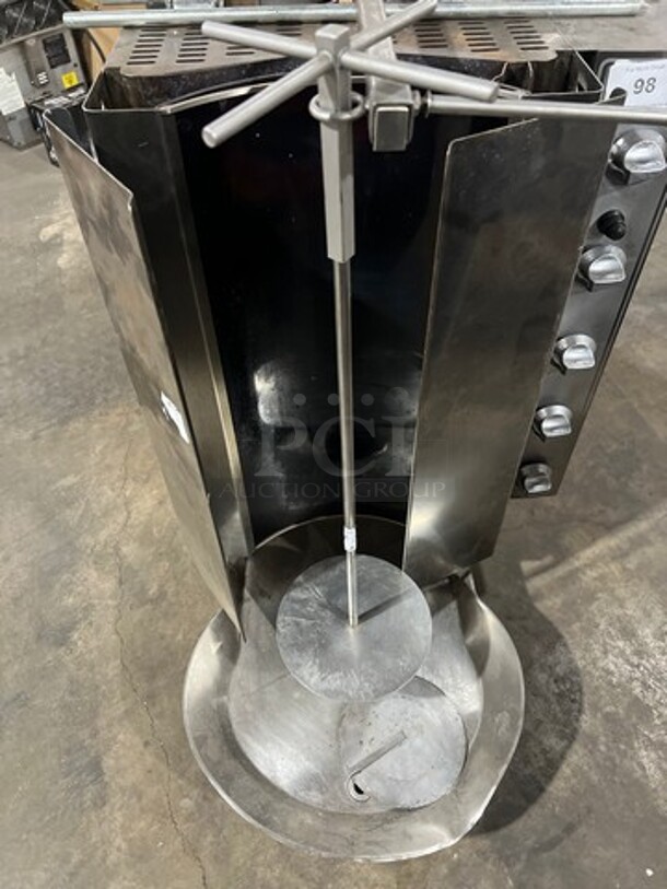 Inoksin Natural Gas Powered Infared 5 Burner Gyro Machine! All S.S.!  - Image 4 of 9
