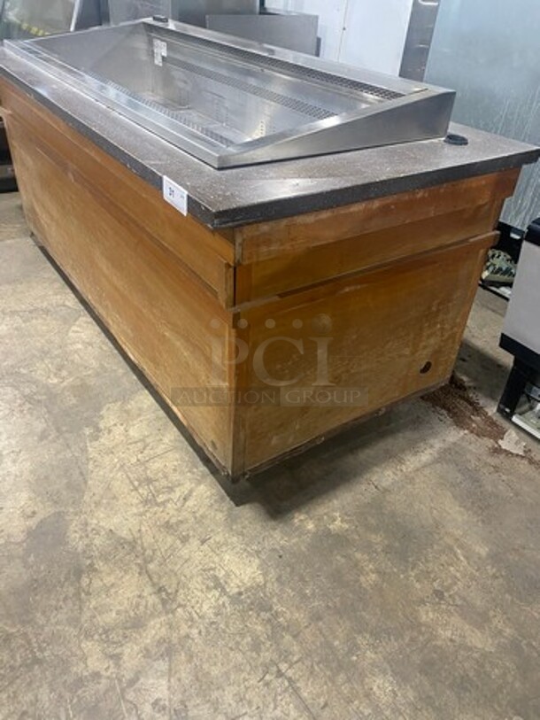 Barker Commercial Buffet Style Cold Pan! Stainless Steel With Wooden Body! On Casters! SN: C014121CW5 120V 60HZ 1 Phase - Image 2 of 8