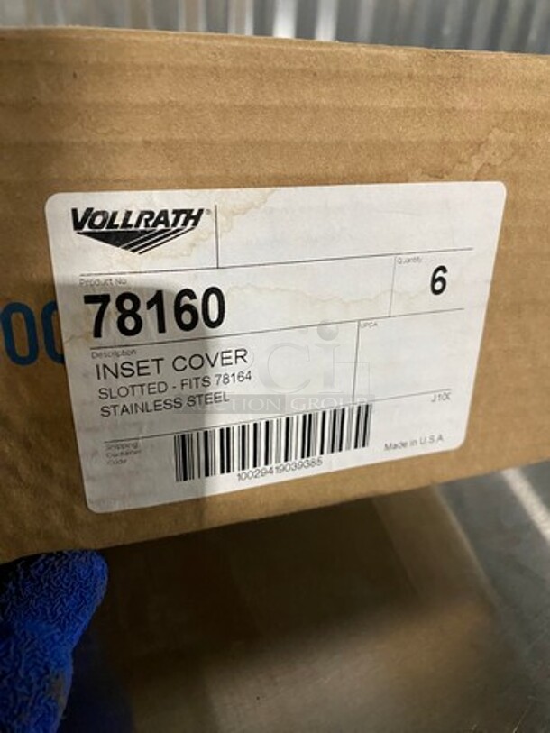 NEW! IN THE BOX! Vollrath Stainless Steel Slotted Soup Pan Lids! - Image 2 of 4