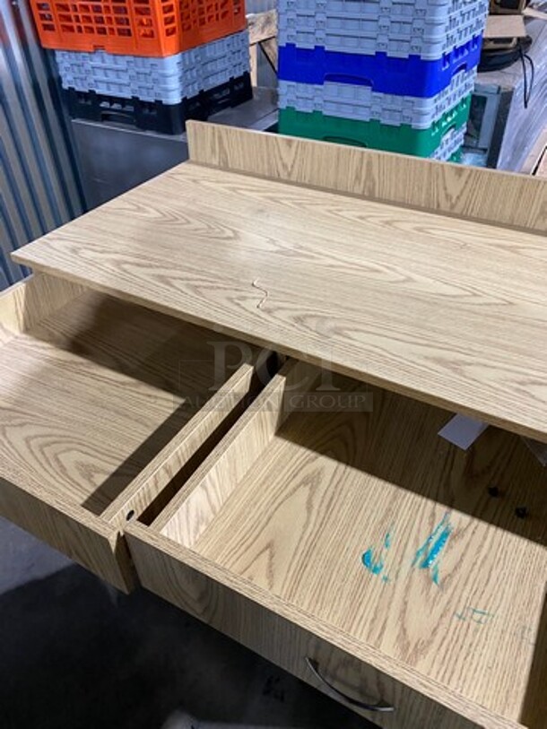 Custom Made Work Top Cabinet! With 2 Drawer And 2 Door Storage Space Underneath! - Image 5 of 8