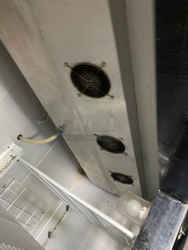 Leader Commercial 2 Door Reach In Cooler! With Poly Coated Racks! All Stainless Steel! Model: ESLR54 SN: NA10M1713 115V 60HZ 1 Phase - Image 5 of 7