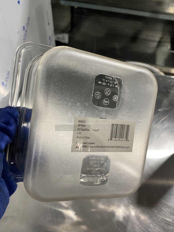 (x12) NEW! WINCO Food Pan 1/6 size 4" MODEL: SP7604 12X Your Bid! - Image 5 of 7