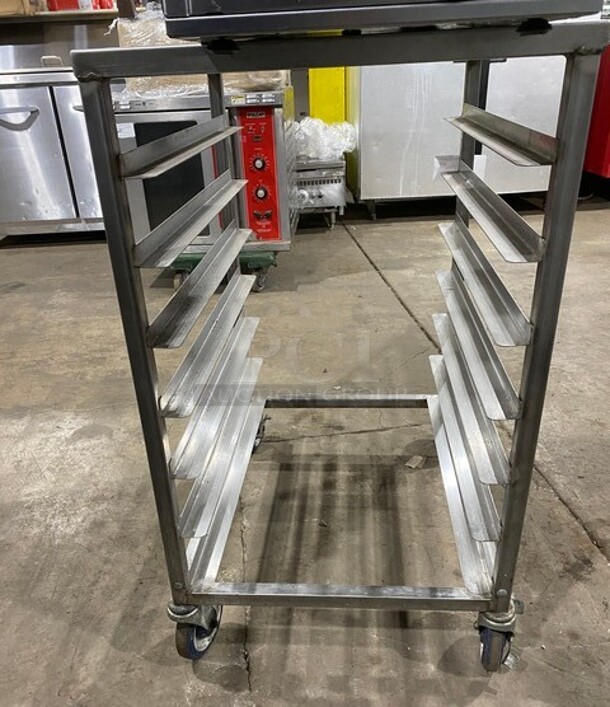 Metal Commercial Pan Transport Rack on Commercial Casters! - Image 4 of 6