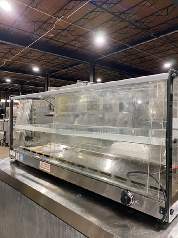 SWEET! LATE MODEL! 2020 Skyfood Commercial Full-Service Countertop Heated Display Case! Glass All Around! With Curved Front Glass! With Back Access Doors! Model: FWDC2438 SN: 745794 120V 60HZ 1 Phase - Image 3 of 7