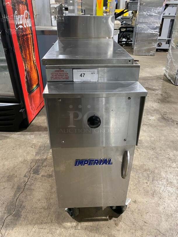 Great! Imperial Commercial Natural Gas Powered Commercial Pasta Cooker/Rethermalizer! With Backsplash! All Stainless Steel! On Wheels! Model: IRT14GBM Serial 04256821 - Image 1 of 9