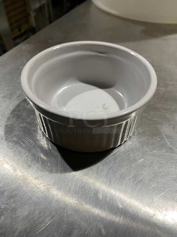 ALL ONE MONEY! White Ceramic Ramekin Dish! - Image 6 of 6