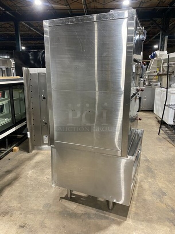Commercial Tripple Cabinet Steam Cooker! With Metal Racks! All Stainless Steel! On Legs! - Image 2 of 8