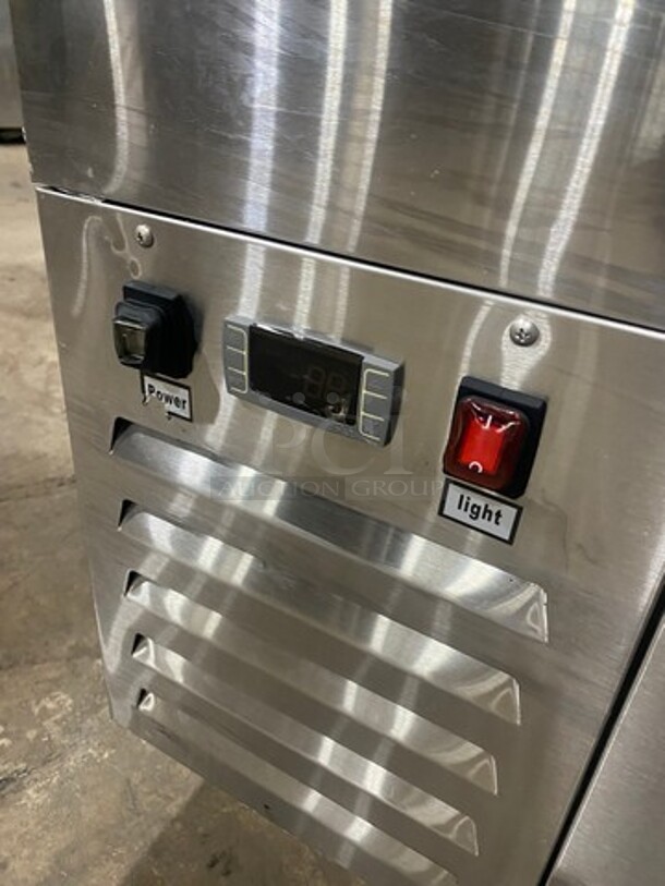 LATE MODEL 2018! ATOSA All Stainless Steel Dual Tower 4  Tap Beer Kegerator! On Casters!  Model MKC58 Serial MKC58AUS100318091600C40018 115V/60Hz/1 Phase  - Image 9 of 10