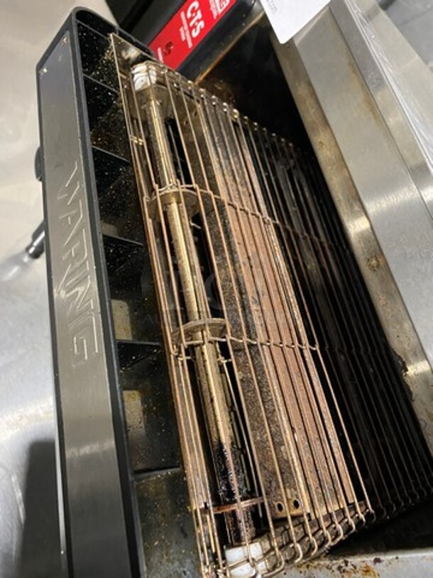 LIKE NEW! LATE MODEL! 2021 Waring Commercial Countertop Conveyor Toaster Oven! All Stainless Steel! On Legs! Model: CTS1000B 120V 60HZ 1 Phase - Image 6 of 8