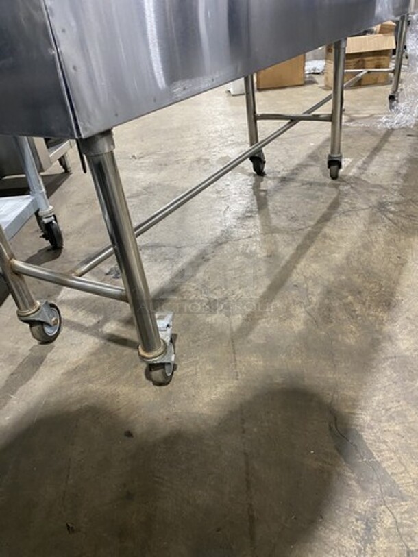 All Stainless Steel Insulated Ice Bin/Display Bin! On Casters!  - Image 6 of 6