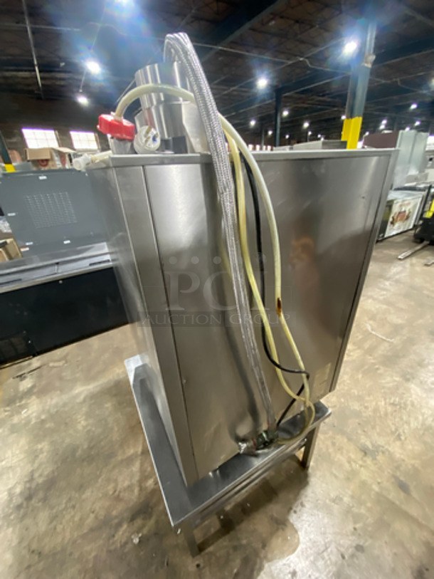 Eloma Commercial Gas Powered Combi Oven! Single View Through Door! On Stand! With Pan Rack Holder Underneath! All Stainless Steel! On Legs! Model: MULTIMAXB1011G - Image 4 of 10