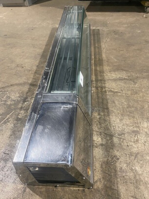 Yoshimasa Commercial Countertop Refrigerated Sushi Display Case Merchandiser! With Slanted Front Glass! Stainless Steel Body! - Image 2 of 9