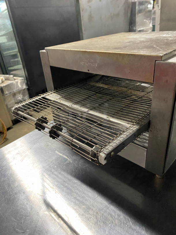 Holman Commercial Countertop Conveyor Pizza Oven! All Stainless Steel! On Small Legs! Model: 214HX SN: 179600030104 208V 60HZ 1 Phase - Image 4 of 8