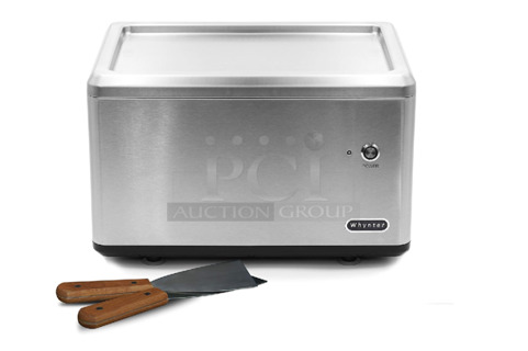 BRAND NEW SCRATCH AND DENT! Whynter ICR-300SS Portable Instant Ice Cream Maker Frozen Pan Roller in Stainless Steel. 115 Volts, 1 Phase. Tested and Working!