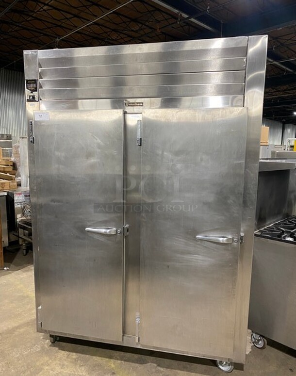 Traulsen Stainless Steel Two Door Reach In Freezer! On Commercial Casters! Working When Removed! MODEL ALT232WUT SN:227187 208-115V 1PH - Image 1 of 10