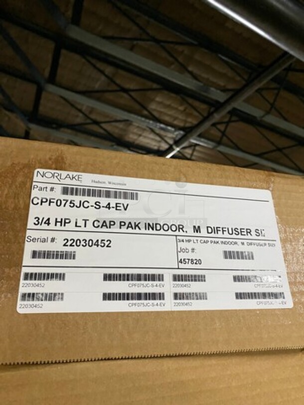 AWESOME! BRAND NEW! IN THE BOX! Norlake Commercial Self Contained 6x6 Walk-In Freezer! With Floor! Model KL66-CR-M! Self Contained Compressor/Blower 208/230V 1 Phase! - Image 12 of 12