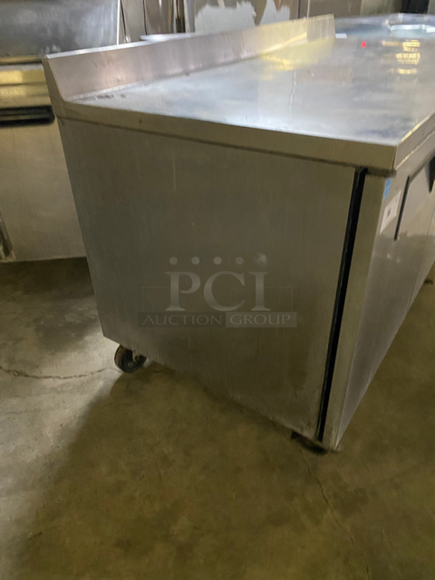 True Commercial Work Top Cooler! With 2 Door Storage Space Underneath! With Poly Coated Racks! All Stainless Steel! On Casters! Model: TWT67 SN: 7838247 115V 60HZ 1 Phase - Image 4 of 8