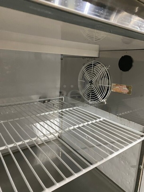 Maxx Cold Commercial Refrigerated Pizza Prep Table! With Single Door Storage Space! All Stainless Steel! On Casters! Model: MXCPP50 SN: 6023925 115V 60HZ 1 Phase - Image 6 of 9