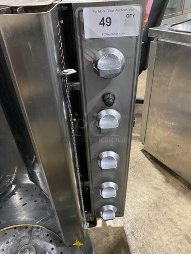 Commercial Countertop Gas Powered Vertical Broiler Gyro/ Shawarma Machine! All Stainless Steel! - Image 5 of 8