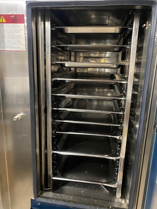 Late Model! Alto Shaam Commercial Electric Powered Combitherm Convection Oven! With Underneath Storage Space! All Stainless Steel! On Legs! 208/230V 3 Phase! Working When Removed! - Image 5 of 12
