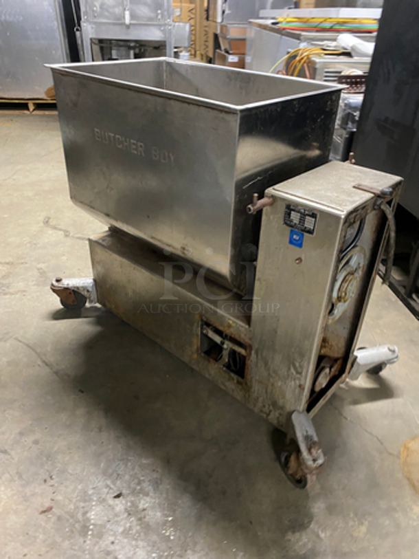 Butcher Boy Commercial Horizontal Meat Mixer! Stainless Steel Body! Model: 150F - Image 4 of 8