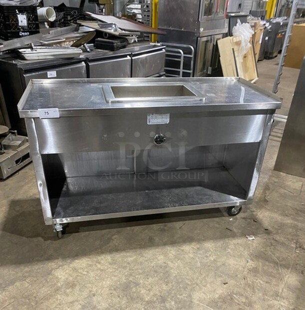 WIN Commercial Heated Food/ Soup Serving Steam Table Station! With Storage Space Underneath! All Stainless Steel! On Casters! Model: WBHT100 SN: N0JA72125 208V 60HZ 1 Phase - Image 8 of 8