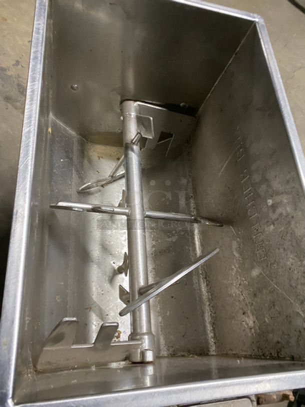 Butcher Boy Commercial Horizontal Meat Mixer! Stainless Steel Body! Model: 150F - Image 5 of 8