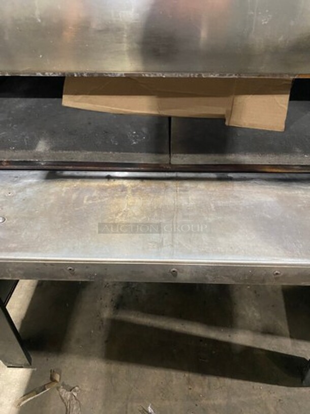 Peerless Commercial Natural Gas Powered Double Deck Baking/ Pizza Oven! With Stones! All Stainless Steel! On Legs! - Image 6 of 11