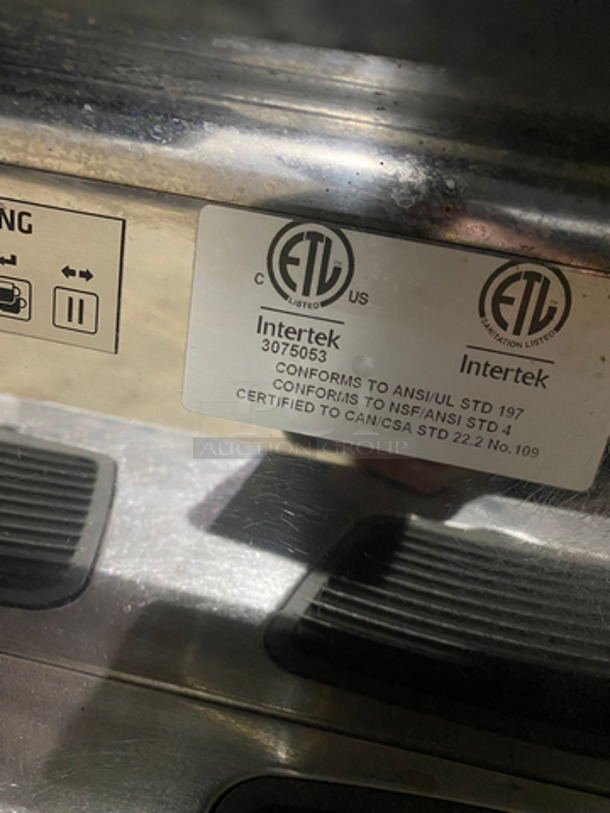 Rancilio Commercial Countertop Espresso Machine! With Steam Wands! Stainless Steel Body! On Small Legs! - Image 10 of 11