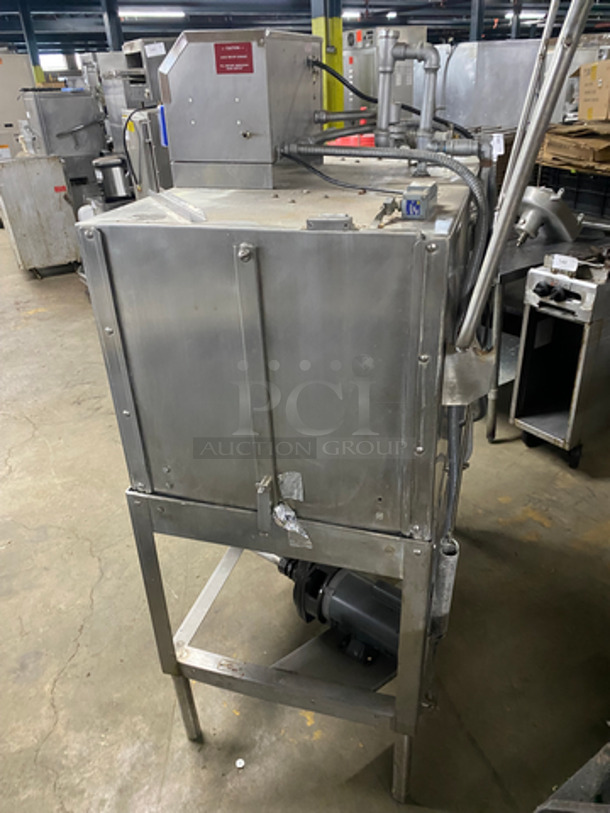 Knight Commercial Double Pass-Through Straight Dishwasher! All Stainless steel! On Legs! Model: KLE235D SN: D20226 115V 60HZ 1 Phase - Image 3 of 11