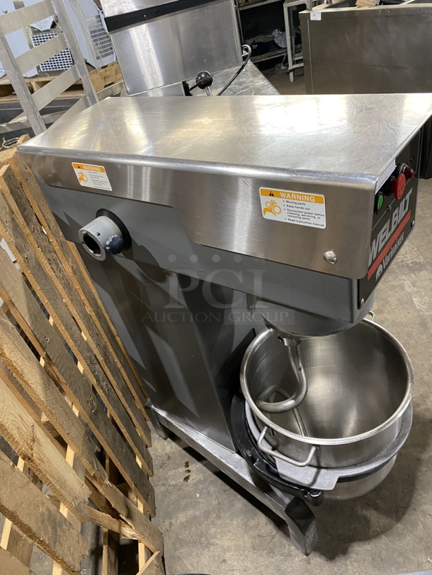 NICE! Welbilt Varimixer Commercial 40 Qt Planetary Mixer! With Mixing Bowl And Hook Attachment! Model: W40 SN: 6913030002EA! 208V 3 Phase! - Image 3 of 10