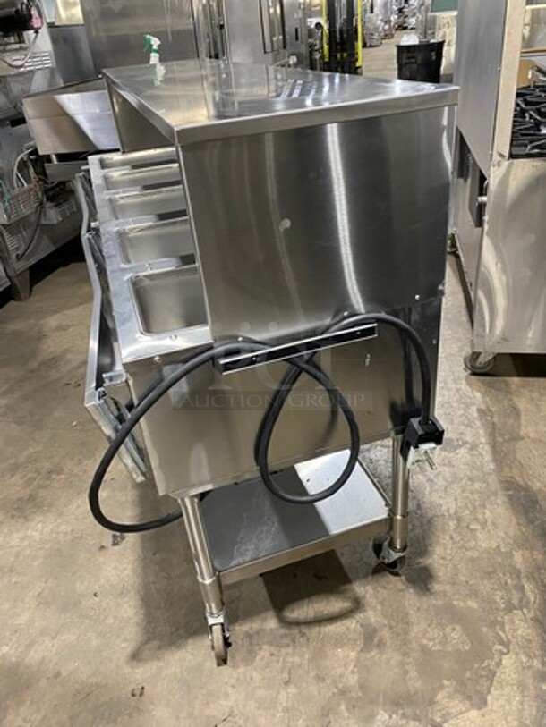 Eagle Commercial Electric Powered 5 Well Steam Table! With Storage Space Underneath! All Stainless Steel! On Casters! Model: YSPHT5 SN: 2008990236 208V 60HZ 1 Phase - Image 3 of 10