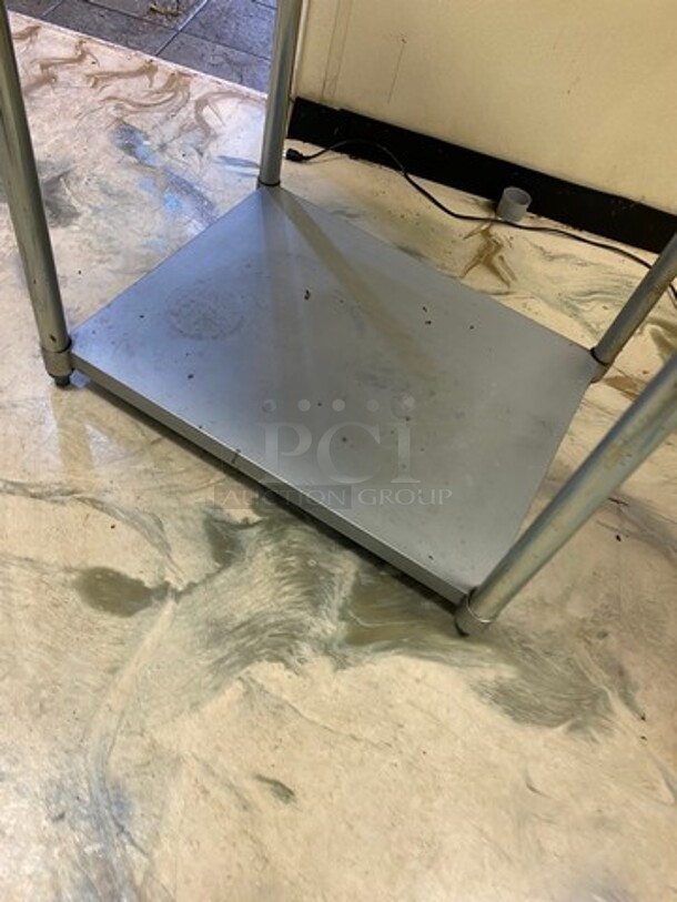 Solid Stainless Steel Work Top/ Prep Table! With Storage Space Underneath! On Legs! - Image 7 of 7