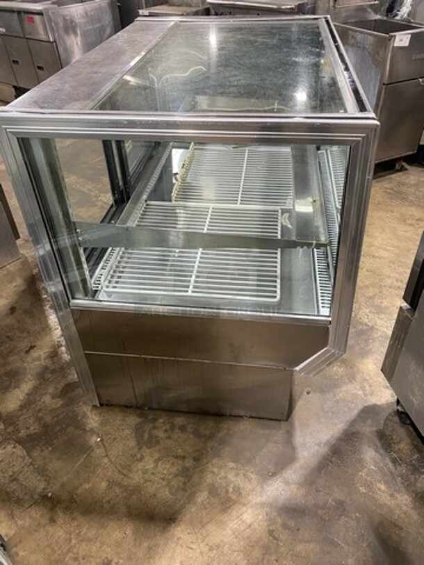 Commercial Refrigerated Bakery Display Case Merchandiser! With Straight Front Glass! With Sliding Rear Access Doors! Stainless Steel Body! - Image 4 of 10