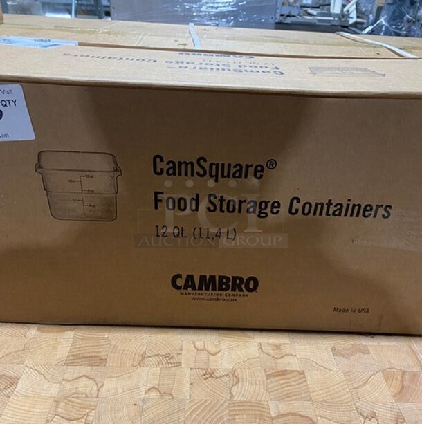 NEW! Cambro 12QT Square Food Storage Container! 6x Your Bid! MODEL 12SFSCW - Image 2 of 9